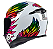 CAPACETE ASX EAGLE VIBES BRILHO BRANCO/COLOR 56/S - Imagem 2