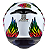 CAPACETE ASX EAGLE VIBES BRILHO BRANCO/COLOR 56/S - Imagem 3