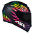 CAPACETE ASX EAGLE VIBES FOSCO PRETO/COLOR 56/S - Imagem 5