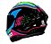 CAPACETE AXXIS DRAKEN COUGAR GLOSS BLACK/BLUE/PINK 58/M - Imagem 2