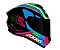 CAPACETE AXXIS DRAKEN COUGAR GLOSS BLACK/BLUE/PINK 58/M - Imagem 5
