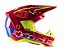 CAPACETE ALPINESTARS SM5 ACTION BRIGHT RED WHITE YELLOW FLUO 58  EAN  8059347047522 - Imagem 3