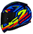 CAPACETE LS2 RAPID FF353 TAGLINE BLU/YELLOW 60/L - Imagem 1