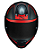 CAPACETE NORISK RAZOR AXIAL MATTE BLK/RED 58/M - Imagem 5