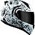 CAPACETE RACE TECH SECTOR SKY MUSIC WHITE 58/M - Imagem 2