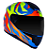 CAPACETE NORISK RAZOR SHARP BLK HV/YLW/HV-ORG 58/M - Imagem 6