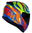 CAPACETE NORISK RAZOR SHARP BLK HV/YLW/HV-ORG 62/XL - Imagem 7