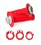 MANOPLA BIKER LOCK ON CRF 250/450R/X/YZ 250F/KXF 04/17 VERMELHA - Imagem 1