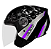 CAPACETE EBF SPARK JET FLORAL PTO/LI 56 - Imagem 1
