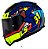CAPACETE LS2 RAPID FF353 KHAN YEL/BLUE 62/XL - Imagem 1