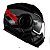 CAPACETE LS2 SCOPE FF902 HAMR BLK/RED 58/M - Imagem 8