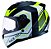 CAPACETE RACE TECH SECTOR EXILIO MATTE BLK/YELLOW 58/M - Imagem 3