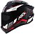 CAPACETE ASX DRAKEN WIND BRILHO PRETO/BRANCO/VERMELHO 60/L - Imagem 1