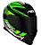 CAPACETE ASX EAGLE HUNTER BRILHO PRETO/BRANCO/VERDE 58/M - Imagem 5