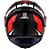 CAPACETE ASX EAGLE RACING DIAGON BRILHO PRETO/GRAFITE/VERMELHO 60/L - Imagem 3