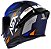 CAPACETE ASX EAGLE RACING DIAGON FOSCO AZUL/AZUL/BRANCO 60/L - Imagem 2