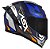 CAPACETE ASX EAGLE RACING DIAGON FOSCO AZUL/AZUL/BRANCO 60/L - Imagem 5
