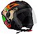 CAPACETE TORK NEW LIBERTY 3 COYOTE PRETO FOSCO 58 - Imagem 4