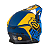 CAPACETE ASW FUSION 2.0 DASH MARINHO AZUL AMARELO 60  EAN  7908377148451 - Imagem 3