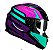 CAPACETE LS2 FF320 STREAM EXO BLK/BLUE/PINK 58/M - Imagem 1