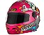 CAPACETE TORK LIBERTY FOUR KIDS PAINT ROSA FOSCO 54 - Imagem 1