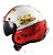 CAPACETE LS2 SPITFIRE OF599 RUST WHT/RED 56/S - Imagem 3