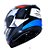 CAPACETE NORISK STRADA DRIVE WHT/BLUE/RED 56/S - Imagem 3