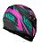 CAPACETE LS2 FF358 DRAZE GREY/GREEN/PINK 62/XL - Imagem 4