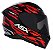 CAPACETE ASX CITY ARROW BRILHO PRETO/VERMELHO/BRANCO 62/XL - Imagem 1