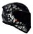CAPACETE ASX CITY FUN BRILHO PRETO/BRANCO 60/L - Imagem 1