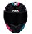 CAPACETE ASX CITY START BRILHO PRETO/TURQUESA/ROSA 58/M - Imagem 2