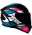 CAPACETE ASX CITY START BRILHO PRETO/TURQUESA/ROSA 58/M - Imagem 1