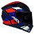 CAPACETE ASX CITY START BRILHO PRETO/VERMELHO/AZUL 58/M - Imagem 1