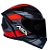 CAPACETE ASX CITY START BRILHO PRETO/VERMELHO/CINZA 58/M - Imagem 1