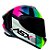 CAPACETE ASX DRAKEN STRIKER BRILHO PRETO/AMARELO/ROSA 56/S - Imagem 1