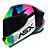 CAPACETE ASX DRAKEN STRIKER BRILHO PRETO/AMARELO/ROSA 58/M - Imagem 3