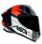 CAPACETE ASX DRAKEN STRIKER FOSCO PRETO/GRAFITE/VERMELHO 62/XL - Imagem 1