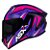 CAPACETE ASX DRAKEN VECTOR BRILHO PRETO/LILAS/ROSA 56/S - Imagem 3