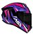 CAPACETE ASX DRAKEN VECTOR BRILHO PRETO/LILAS/ROSA 56/S - Imagem 1