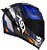 CAPACETE ASX EAGLE RACING DIAGON FOSCO AZUL/AZUL/BRANCO 58/M - Imagem 1