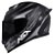 CAPACETE ASX EAGLE RACING PATRIOT FOSCO PRETO/GRAFITE/PRATA 58/M - Imagem 3