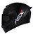 CAPACETE ASX EAGLE RACING SOLID BRILHO PRETO 56/S - Imagem 4