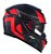 CAPACETE ASX EAGLE SV LINES BRILHO CINZA/VERMELHO 58/M - Imagem 4