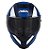CAPACETE ASX EAGLE SV LINES FOSCO AZUL/BRANCO 60/L - Imagem 1