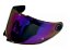VISEIRA CAPACETE MT HELMETS V-28B - IRIDIUM RAINBOW - Imagem 1