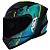 CAPACETE ASX CITY STORM BRILHO PRETO/TIFANNY/AMARELO 60/L - Imagem 1