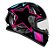CAPACETE EBF X TROY FF 526 COSMIC 56/PT/ROSA - Imagem 1