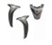 CARENAGEM FRONTAL BIZ 125 23 CINZA PRATA PAULISTA (C.CINZA CROW) 3PCS - Imagem 1