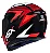 CAPACETE ASX EAGLE STREET BRILHO PRETO/VERMELHO/BRANCO 62/XL - Imagem 2