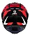 CAPACETE ASX EAGLE STREET BRILHO PRETO/VERMELHO/BRANCO 62/XL - Imagem 3